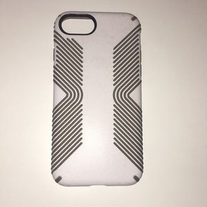 IPHONE 6 6s 7 7s white and grey SPECK PHONE CASE!